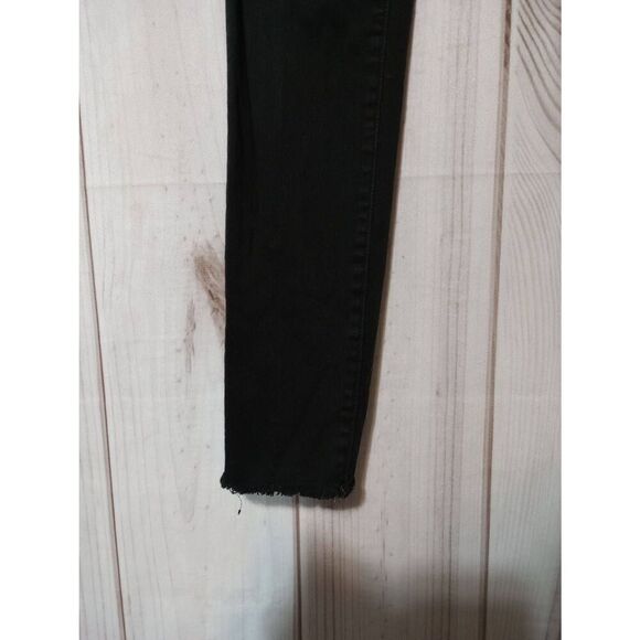 Madewell Jeans Ladies 27 High Rise Skinny Black Raw Hem‎ - Picture 5 of 9